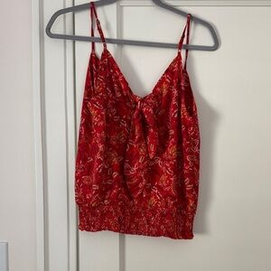 Nine Britton Red Floral Camisole Top